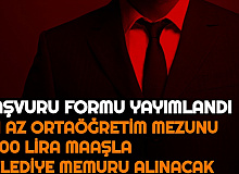 İkamet Şartı Yok: Kadrolu Belediye Memuru Alımı Başvuru Formu Yayımlandı