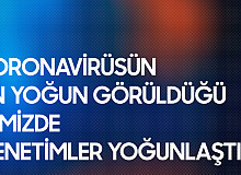Koronavirüsün En Yoğun Görüldüğü İllerden Samsun'da Denetimler Sıklaştırıldı