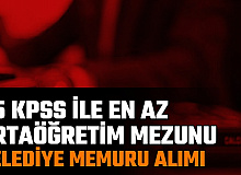 Kozaklı Belediyesi İkamet Şartsız 55 KPSS ile Memur Alımı Yapacak: En Az Lise