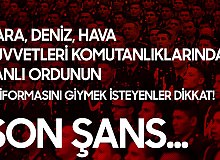 Lise Mezunlarından Subay-Astsubayı Öğrenci Alımı için Son Fırsat! MSÜ Geç Başvıuruları Bugün Yapılacak