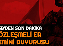 MSB PERTEM'den Sözleşmeli Er Temini Duyurusu (2021 Alımı Ne Zaman?)