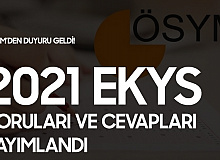 ÖSYM'den Duyuru Geldi! 2021 MEB EKYS Soruları ve Cevap Anahtarı Yayımlandı