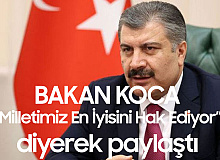 Sağlık Bakanı Fahrettin Koca'dan Aşı Programı Paylaşımı: Milletimiz En İyisini Hak Ediyor