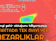 Samsun'da Vaka Haritasında Tek Mavi Yerler Mezarlıklar Kaldı