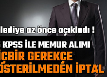 Taşpınar Belediyesi, 55 KPSS ile Memur Alımını İptal Etti