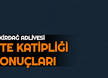 Tekirdağ Adliyesi Cezaevi Katipliği Sonuçları Açıklandı