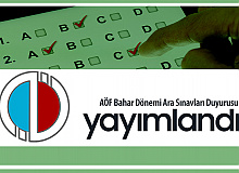 Anadolu Üniversitesi AÖF Bahar Dönemi Ara Sınavlarıyla İlgili Duyuru