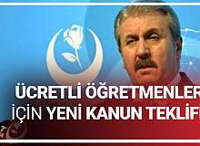 BBP Genel Başkanı Mustafa Destici'den Ücretli Öğretmen Maaşları için Kanun Teklifi