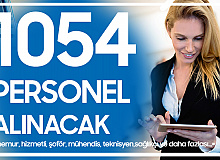 KPSS Şartsız ve KPSS ile Kamuya 1054 Personel Alınacak (Memur Alımı, Hizmetli Alımı, Şoför, Koruma, Mühendis ve Daha Fazlası)