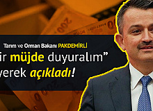 Bakan Pakdemirli,"Bir Müjde Verelim" Diyerek Duyurdu