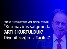 Prof. Dr. Mehmet Ceyhan , Tarih Vererek Duyurdu! "Koronavirüs Pandemisinde Rahatlama Dönemi ne zaman?"
