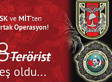 TSK ve MİT'ten Ortak Operasyon: 8 Terörist Öldürüldü