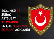 2021 MSÜ Değerlendirme Raporu Yayımlandı! Subay, Astsubay Adayı Öğrencilerin En Zorlandığı Sorular…