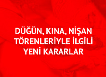 Düğünler Nasıl Yapılacak? İşte Yeni Kurallar