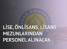 Harran Üniversitesi'ne Lise, Önlisans, Lisans Mezunlarından Personel Alınacak