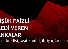 İhtiyaç Kredisi, Konut Kredisi, Taşıt Kredisinde En Düşük Faiz İmkanı Sağlayan Bankalar