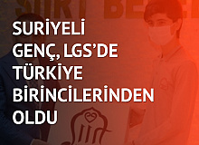 Suriyeli genç LGS’de Türkiye birinciliğini paylaşan 97 öğrenciden biri oldu