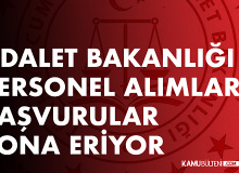 Adalet Bakanlığı'na Personel Alımı Başvurularında Son Saatlere Girildi