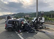 Almanya’dan Rize’ye tatile gelen gurbetçiler Of’ta kaza yaptı: 2 ölü, 4 yaralı