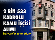 Milli Savunma Bakanlığı 2 Bin 533 Kadrolu Kamu İşçisi Alımında Başvurular Sona Eriyor