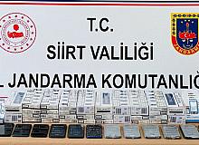 Siirt’te kaçak cep telefonu ile 248 paket kaçak sigara ele geçirildi