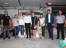 Biga Belediyesi yangın bölgesine yardım tırı gönderdi