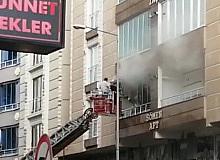 Kars’ta apartmanda çıkan yangın korkuttu