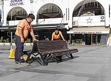 Kent mobilyaları ve peyzaj çalışmaları aralıksız sürüyor