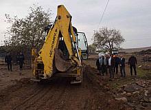 Ekinci üst yapı çalışmalarını inceledi