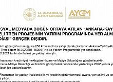 AK Parti’den hızlı tren iddialarına açıklama