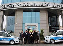 Çerkezköy TSO’dan Polis Teşkilatı’na iki araç tahsisi