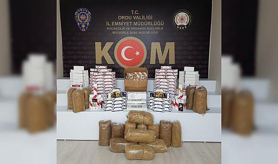 Ordu’da kaçak tütün mamüllerine geçit yok