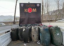 Van’da 200 adet av tüfeği ile 2 bin 100 litre kaçak mazot ele geçirildi