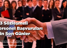 113 Sözleşmeli Personel Başvuruları İçin Son Günler