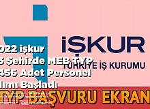 2022 İşkur 23 Şehirde MEB TYP 3456 Adet Personel Alımı Başladı