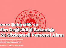 Çevre Bakanlığı 422 Sözleşmeli Personel Alacak Başvurular Başladı