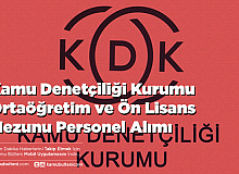 Kamu Denetçiliği Kurumu Ortaöğretim ve Ön Lisans Mezunu Personel Alımı