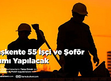 Başkente 55 İşçi ve Şoför Alımı Yapılacak