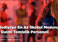 Arnavutköy Belediyesine En Az İlkokul Mezunu 45 Daimi Temizlik Personeli
