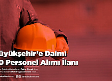 Büyükşehir’e Daimi 90 Personel Alımı İlanı
