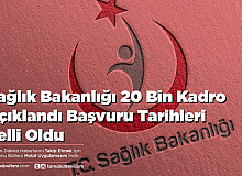 Sağlık Bakanlığı 20 Bin Kadro Açıklandı Başvuru Tarihleri Belli Oldu