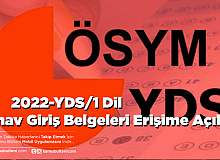 2022-YDS/1 Dil Sınav Giriş Belgeleri Erişime Açıldı