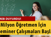 1 Milyon Öğretmen İçin Seminer Çalışmaları Başladı