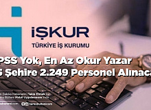 35 Şehirde Belediye ve SYDV’lere 2.249 Personel Alınacak