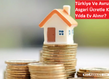 Asgari Ücretle Kaç Ayda Ev Alınır? İşte Ülkelerin Karşılaştırılması ve Türkiye´nin Sırası
