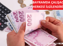 Asgari Ücretliye Bayramda 639 Lira İlave