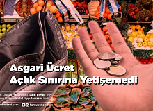 Asgari Ücret Açlık Sınırına Yetişemedi