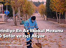 Belediye En Az İlkokul Mezunu 60 Şoför ve İşçi Alıyor