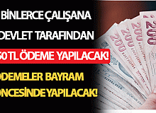 Binlerce çalışana devlet tarafından en az 1.550 TL ödeme yapılacak! İşte detaylar