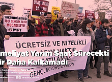 İBB’nin Toplu Ulaşım Zamları Protesto Edildi